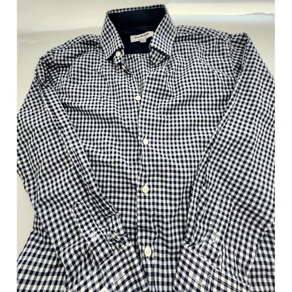 Boys Isaac Mizrahi Long Sleeve Blue/White Button Down Size 10 - Picture 2 of 4